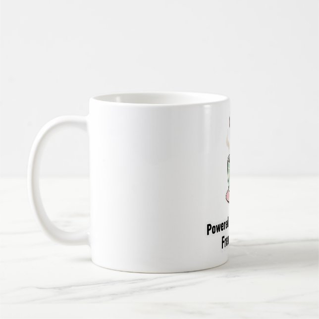 Mug Alimenté par le café et le chaos de Frenchie Migno (Gauche)