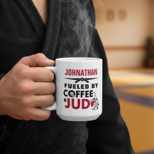 Mug Alimenté par le Café & Judo Drôle Cool (Créateur téléchargé)