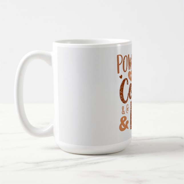 Mug Alimenté par le Café & l'Amour – Conception de Vie (Gauche)