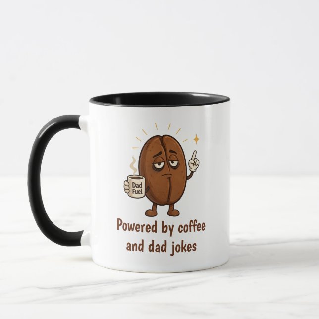Mug Alimenté par le café Mignon haricot de café Fête d (Gauche)
