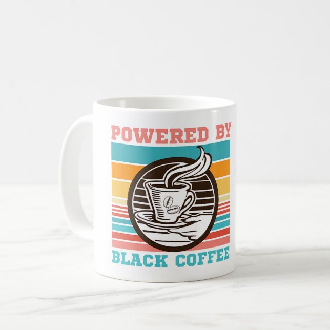 MUG ALIMENTÉ PAR LE CAFÉ NOIR - AMATEUR DE CAFÉ (Devant gauche)