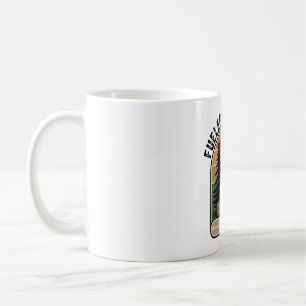 Mug Alimenté par le Café Retro Camp 