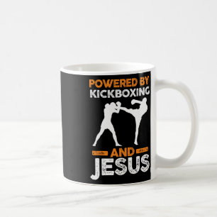 Mug Alimenté par le kickboxing et Jésus 