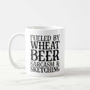 Mug Alimenté Par Le Sarcasme De Bière Blé Et Le Sketch