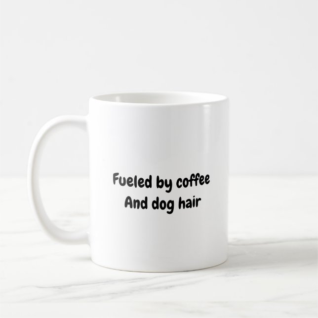 Mug Alimenté par les cheveux de café et de chien (Gauche)