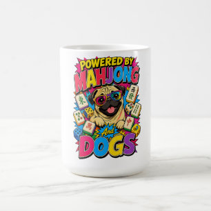 Mug Alimenté par Mahjong et Cadeau d'Art Pop de Chien