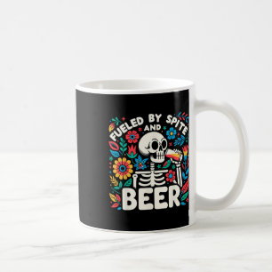 Mug Alimenté Par Spite Et Bière Halloween Squelette Fl