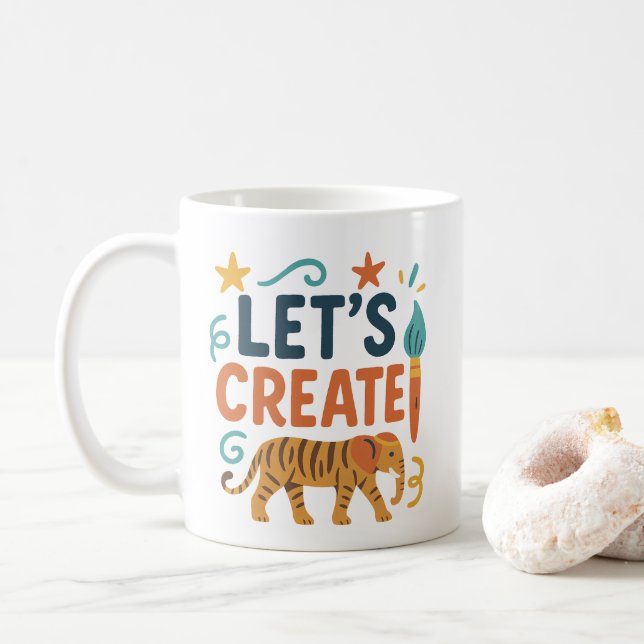 Mug Alimentons votre imagination et créons (Avec donut)