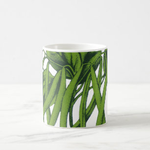 Mug Aliments vintages, haricots verts biologiques Légu