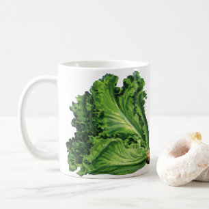 Mug Aliments vintages, Légumes à la feuille verte