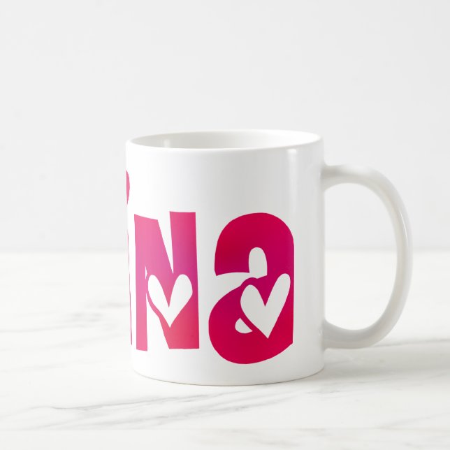 Mug Alina dans les coeurs (Droite)