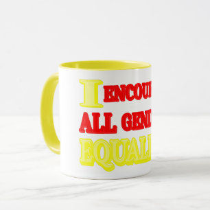 Mug "ALL GENDERS EQUALITY" Expression design. Buy now