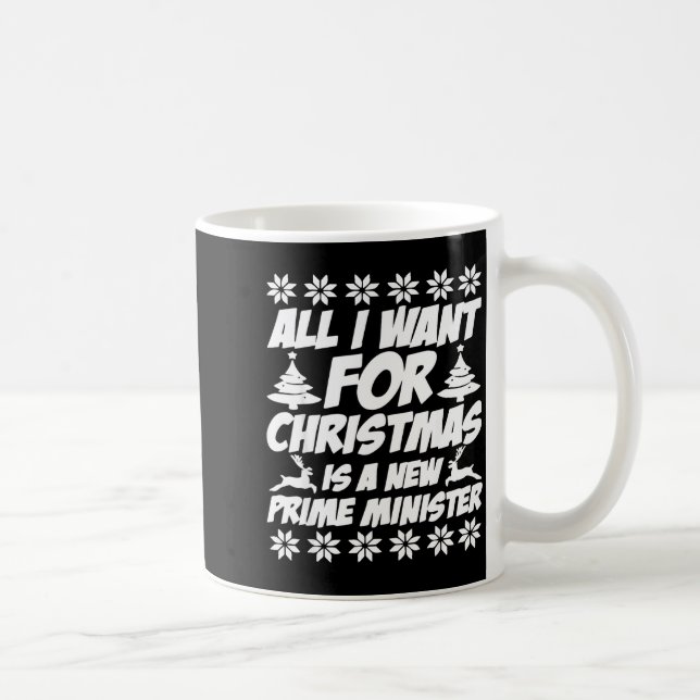 Mug All I Want For Xmas Is A New Prime Minister Funny  (Droite)