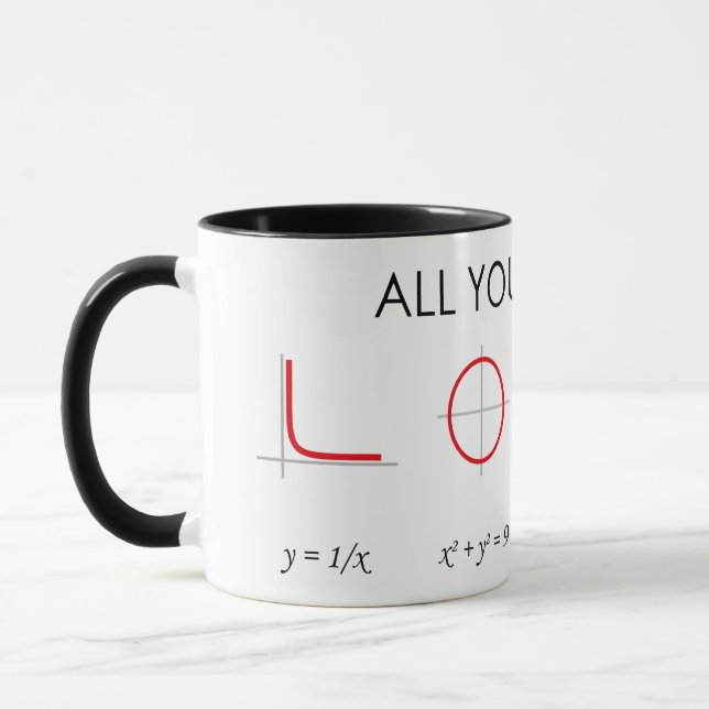 Mug All you need is love (Gauche)