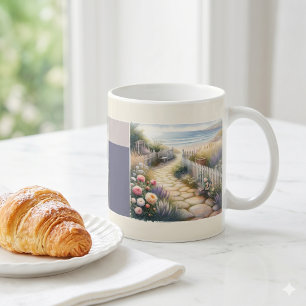 Mug Allée de jardin de campagne vers la mer