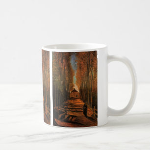 Mug Allée de peupliers en automne par Vincent van Gogh