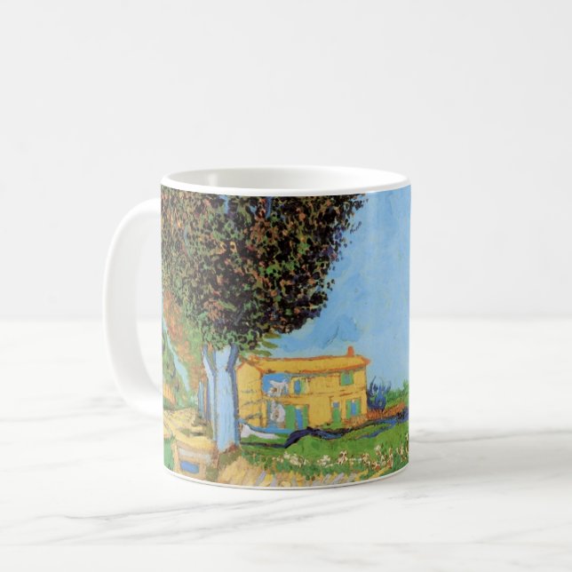 Mug Allée près d'Arles par Vincent van Gogh (Devant gauche)
