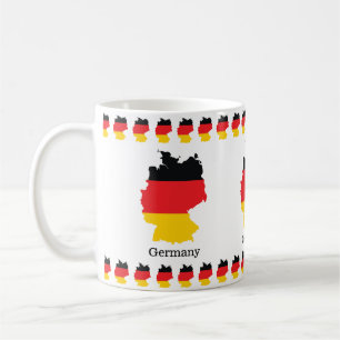 Mug Allemagne Drapeau sur la carte Souvenir Design