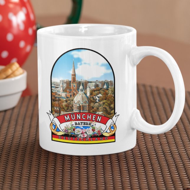 Mug Allemagne Munich Vintage (München: Charme, Kultur und Herz in einer Tasse.)