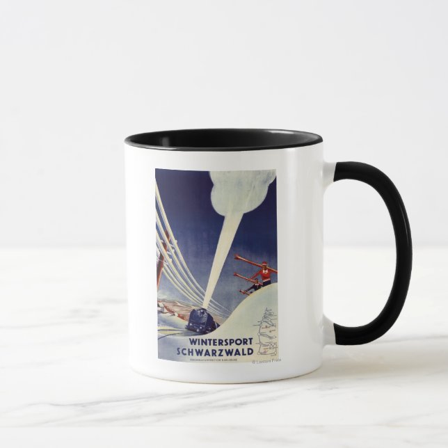 Mug Allemagne - Ski dans la Forêt-Noire (Droite)