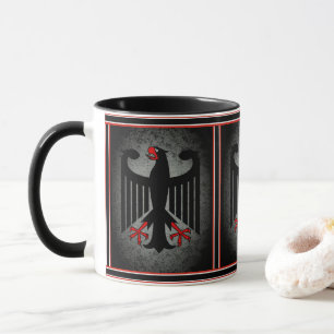 Mug Allemand, aigle noir du drapeau allemand, Allemagn