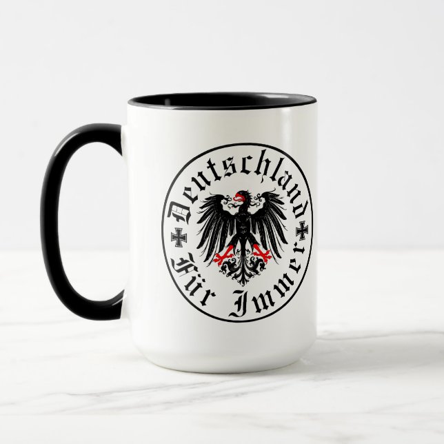 Mug Allemand/Deutschland Forever/Aigle/Croix de fer (Gauche)