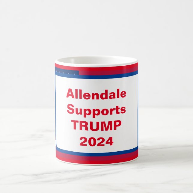 Mug Allendale prend en charge TRUMP 2024 (Centre)