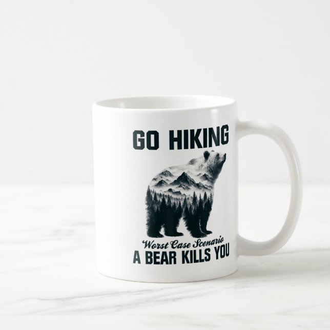 Mug Aller en randonnée pire scénario un ours vous tue  (Droite)
