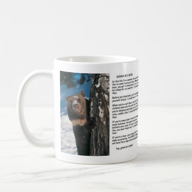 Mug Aller être un ours (Gauche)