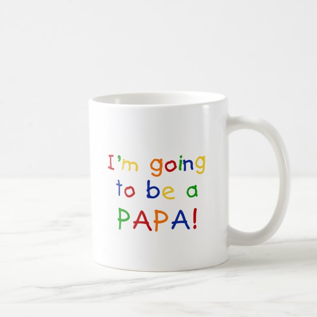 Mug Aller être un papa - couleurs primaires (Droite)
