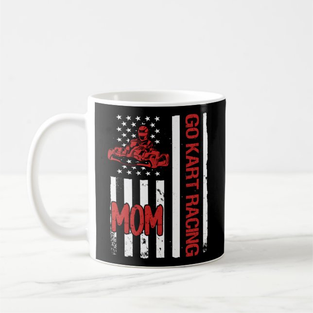 Mug Aller K Racing Maman Usa Drapeau (Gauche)