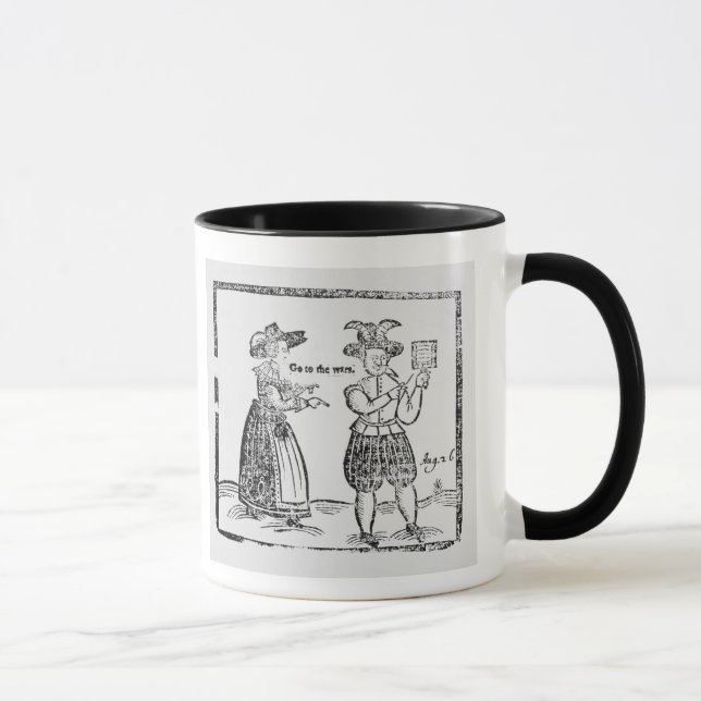 Mug Allez aux guerres, illustration d'un showi de (Droite)