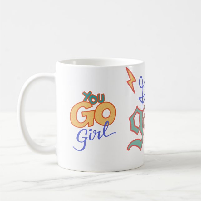Mug Allez, fille, gang des filles, Mars est l'histoire (Gauche)