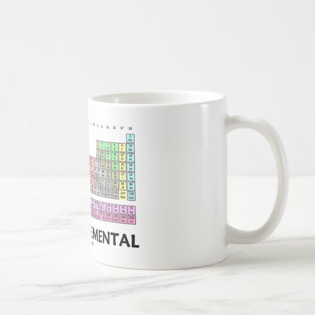 Mug Allez juste élémentaire (le Tableau des éléments (Droite)