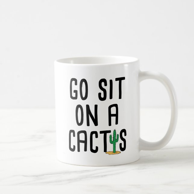 Mug Allez se reposent sur un cactus (Droite)