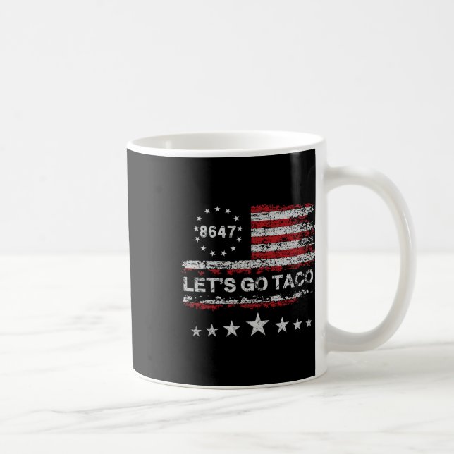 Mug Allez Taco 8647 Us Drapeau 86 47 Hommes Femmes 2 (Droite)