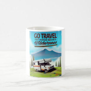 Mug Allez Voyager, Visitez la nature sauvage de Campin