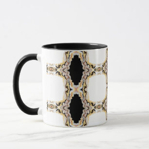 Mug Alligare Golden Abstract Acrylic Fluid Art