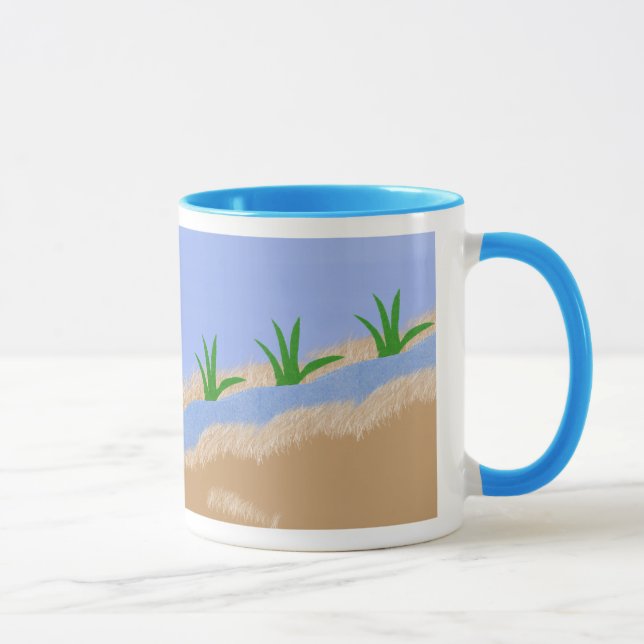Mug Alligator Green Whimsical Cartoon Art (Droite)