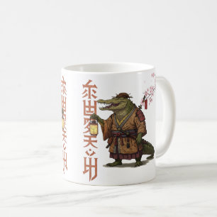 Mug Alligator Samurai - Imaginaire Crocodile Japon