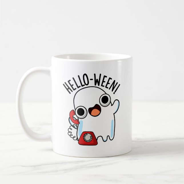 Mug Allo-ween Funny Ghost Pun (Gauche)