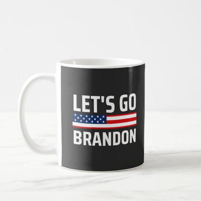 Mug allons brandon chant joe biden, drôles laissez all (Gauche)