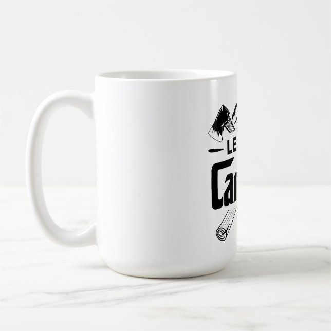 Mug Allons faire du camping, camper des vibes (Gauche)