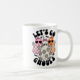 Mug Allons Gouls Halloween Ghost Floral Mer Éffrayante