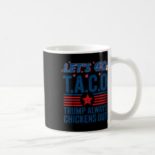 Mug Allons Taco Trump Toujours Abandonne Drôle de Patr