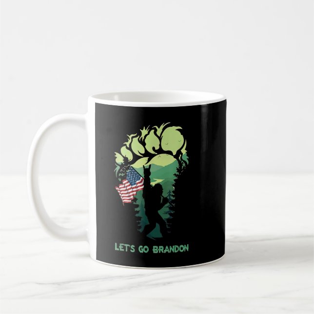 Mug Allons voir Brandon Bigfoot American Flag (Gauche)