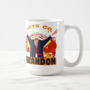 Mug Allons voir Brandon Funny Anti-Biden Trump Politiq