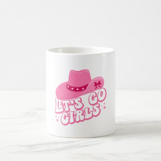 Mug Allons-y les filles, Voyage de filles, Graphique R (Centre)