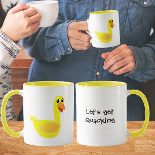 Mug Allons-y pour l'humour Canard qui Cancane