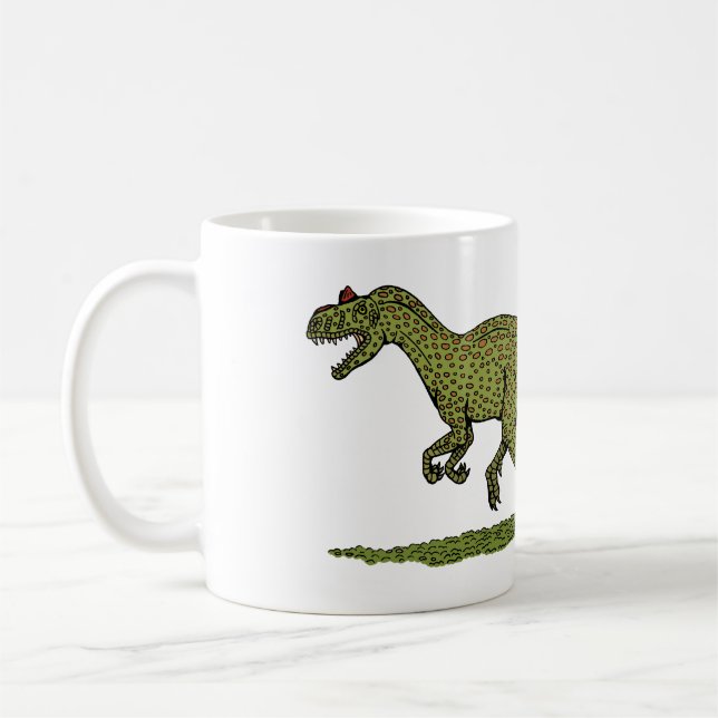 Mug Allosaurus de Dinosaure jurassique (Gauche)
